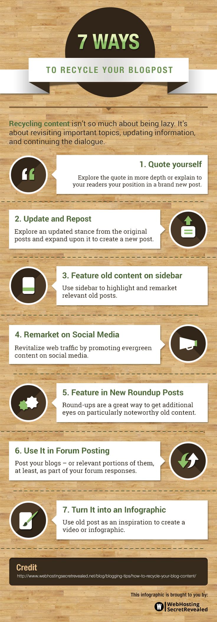 this infographic shows you how to recycle epic blog posts to get more value from them